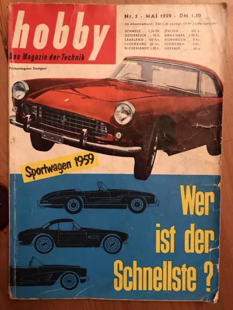 Hobby das Magazin der Technik nr.5 Mai 1959