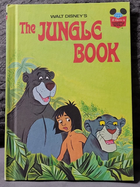 The Jungle Book 1974 Walt Disney Wonderful World of Reading Vintage EXCELLENT