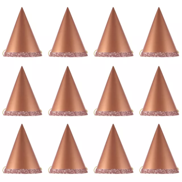 12 Pcs Chapeau D'anniversaire Papier De Bébé Adorable Coiffe Fête Ornement Tête