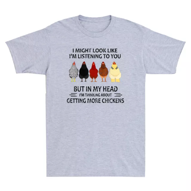 T-shirt da uomo vintage I Might Look Like I'm Listening To You But In My Head