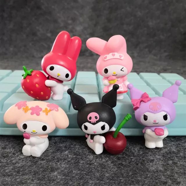 NEW my Melody Kuromi Anime pvc Figures Set/5pcs Doll Pvc Decorate Toys dolls
