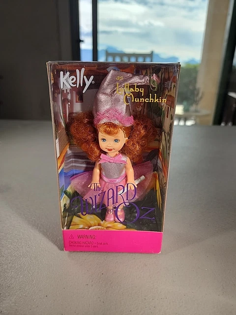 New Vintage 1999 The Wizard Of Oz Barbie Kelly as Lullaby Munchkin Mattel 25818