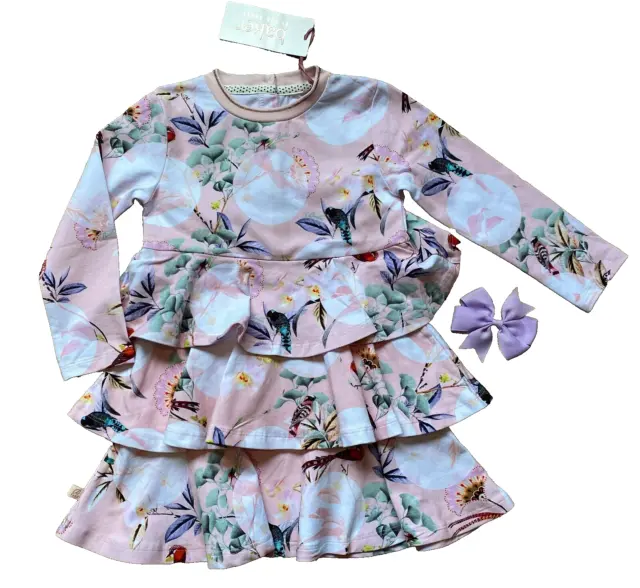 BNWT 🎀 TED BAKER 🎀 baby girls floral dress 12-18 months new gift cotton