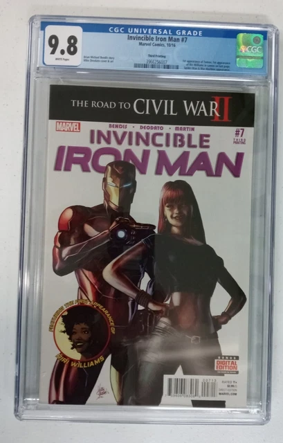 Invincible Iron Man #7 Third Printing CGC 9.8 1st Riri Williams cameo