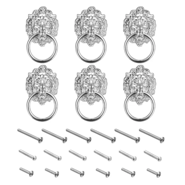 Drawer Knobs, 2.68" Dresser Handle Cupboard Pull for Furniture Part, 6Pcs Silver