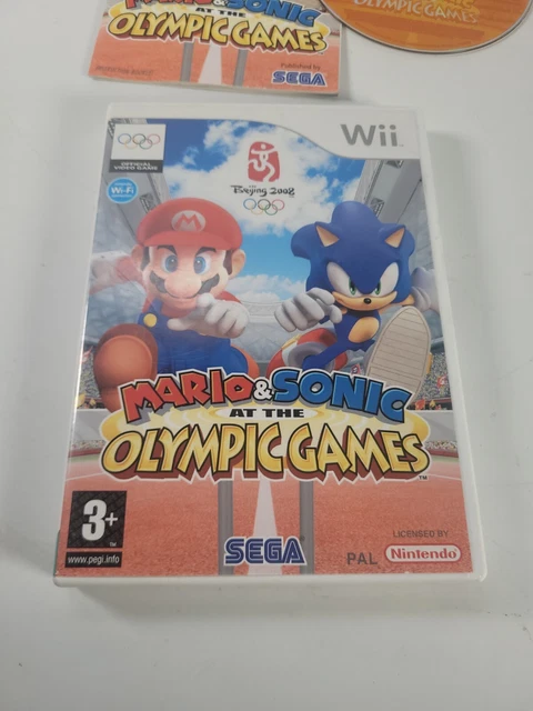 Mario & Sonic ai Giochi Olimpici Nintendo Wii manuale videogiochi sportivi PAL 2