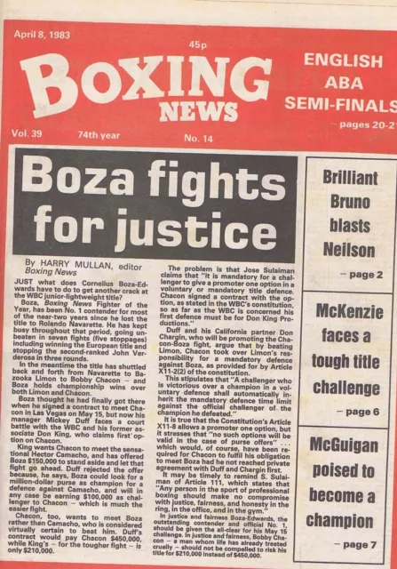 BOZA EDWARDS	Boxing News	APR	8	1983