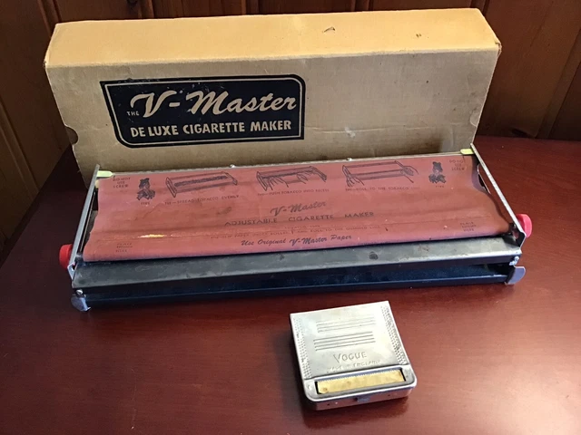 2 VTG CIGARETTE Makers V-Master Deluxe with original box & Vogue $69.99