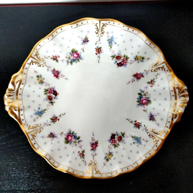 ROYAL CROWN DERBY “Royal Antoinette” Porcelain Set – 8