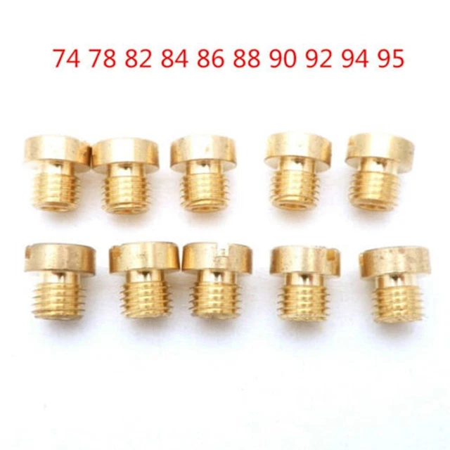A Kit Containing 10 M6 Thread 6mm Main Jets For Motorcycle Carburetors