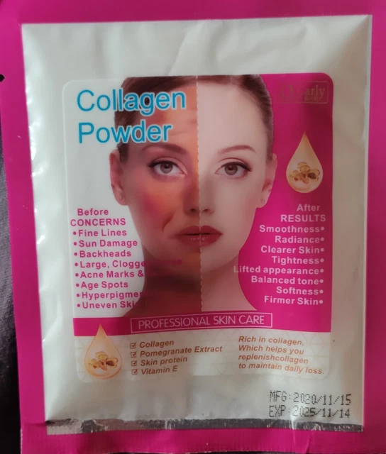 Poudre De Collagène Et Vitamine C Anti-âge - Effet Liftant Et éclaircissant, 300 G - Origine France