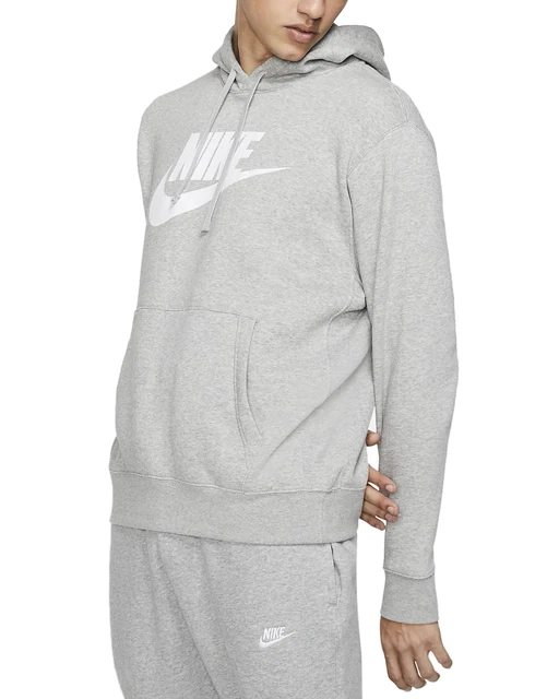 Felpa Con Cappuccio Uomo Nike Club Graphic Grigia Taglia S Cod BV2973-063
