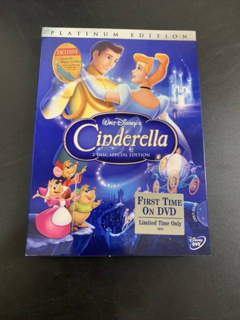 Walt Disney Cinderalla Platinum Edition with Chain DVD Brand New Sealed Rare 5