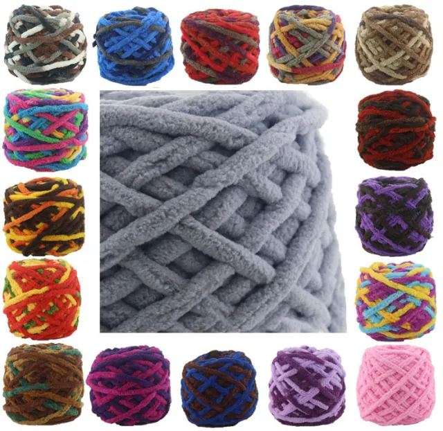 100g Skeins Yarn Soft Chunky Crochet Chenille Milk Baby Velvet Knitting Wool DIY 3