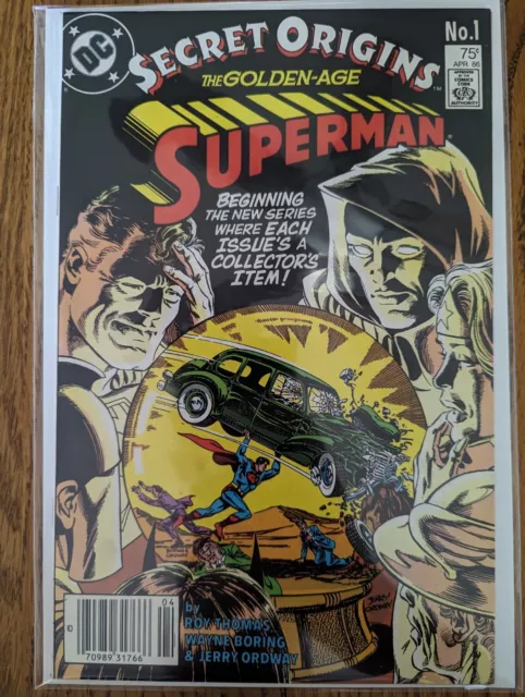 Secret Origins: The Golden Age #1 (Vol 3/1986) Newsstand Edition - Superman