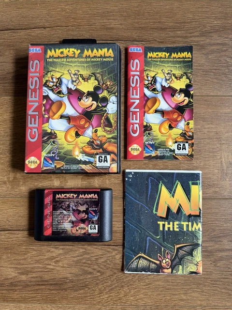 Jeu Mickey Mania Sur Megadrive - Version PAL Euro - Complet (CIB) Bon État