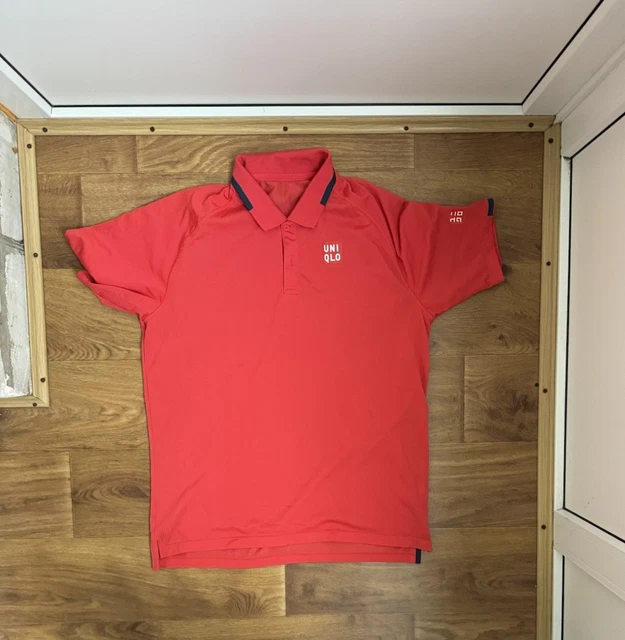 Maillot De Tennis Roger Federer Uniqlo RF - US Open 2018 - Taille L - Rouge