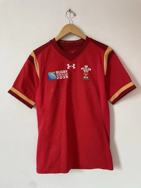 WALES 2015 RUGBY World Cup Shirt Small Fitted Under Armour