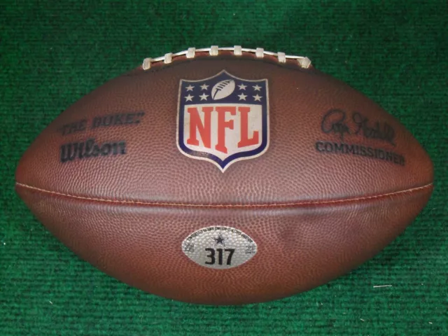 Used 2022 Wilson NFL The Duke Dallas Cowboys Official Game Football Ball 317