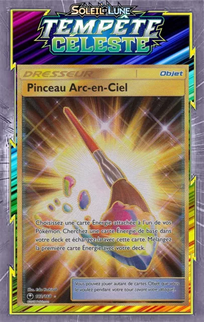 Pinceau Arc-En-Ciel-SL07:Tempête Celeste-182/168 - Carte Pokemon Neuve Française