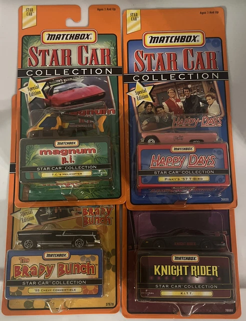 Matchbox Knight MATCHBOX STAR CAR COLLECTION KNIGHT RIDER K.I.T.T Magnum Brady Bunch ...