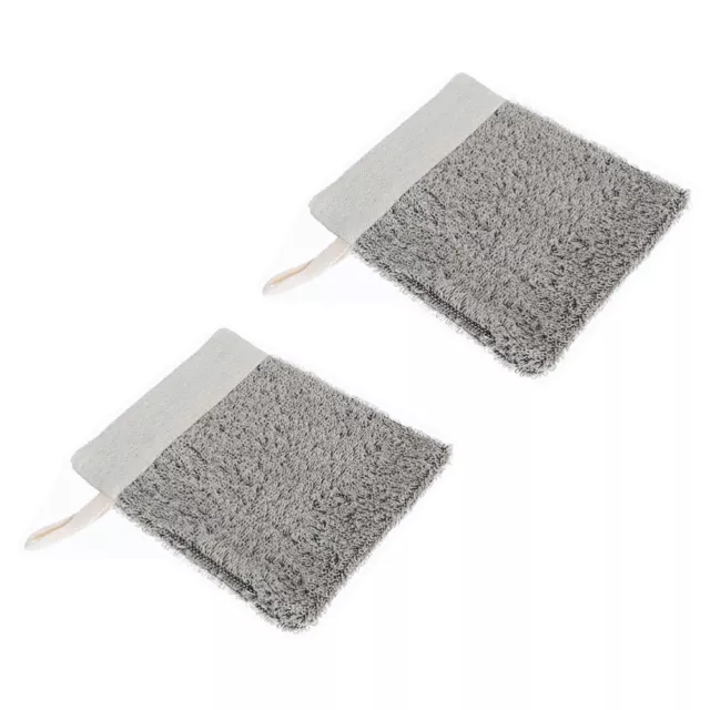 2 Pcs Flax Soap Bag Foaming Net Mesh Organizer Bags Linen Pouch