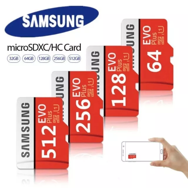 Micro Sd Sdhc Sdxc 128Gb 256Gb 512Gb 1 2Tb Samsung Scheda Memoria Card Classe 10