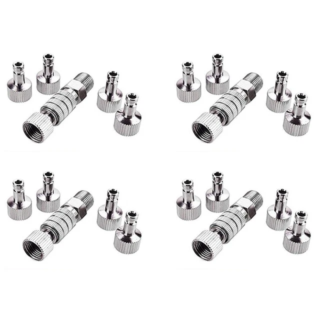 4X Airbrush  Disconnect Coupler Release Fitting Adapter with 20 Male Fittined
