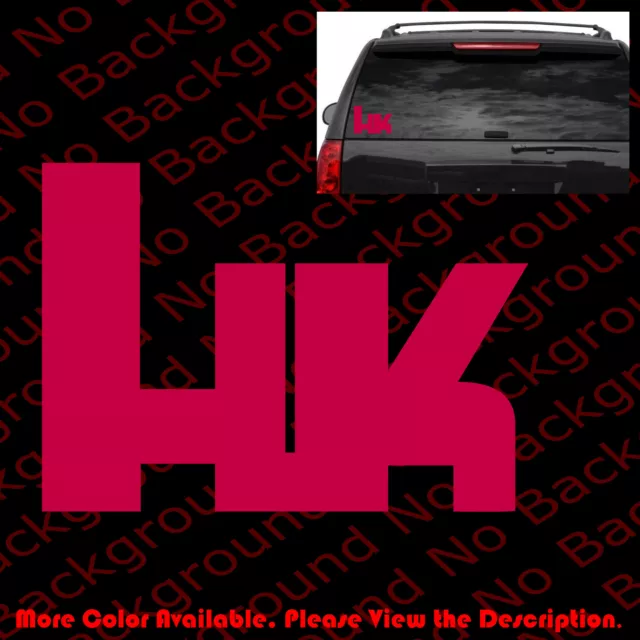 HK HECKLER KOCH Firearms Vinyl Decal Die Cut Sticker for 2A Gun Rights FA01