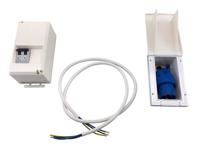 Prise Externe étanche 32A 220V-250V Pour Camping-car - Montage Intégré, IP44, Connecteurs Cuivre