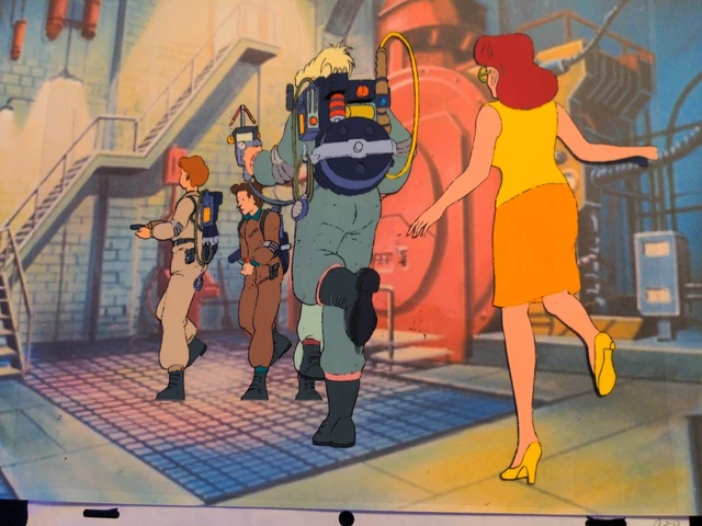 VINTAGE GHOSTBUSTERS ANIMATION cels production art 80's cartoon ...
