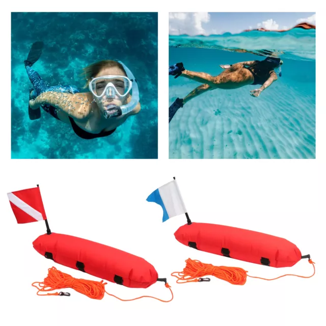 Buoy Float for Scuba Diving Spearfishing, Diving, and Dive Flag and Rope