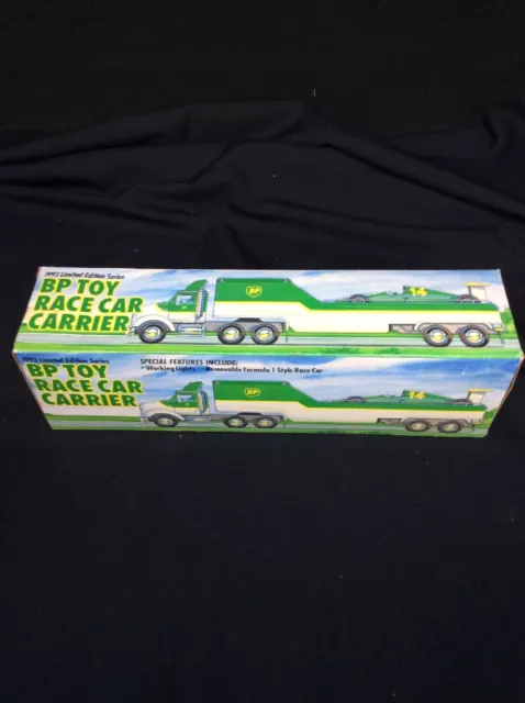 1993 Bp Toy Race Car Carrier Limited Edition Series Formula 1 Style Car Nos