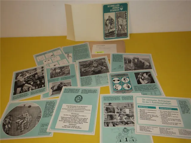 ORIG. NVA Propaganda Bildermappe ASV Schneller ... 1974 DDR Archivexemplar