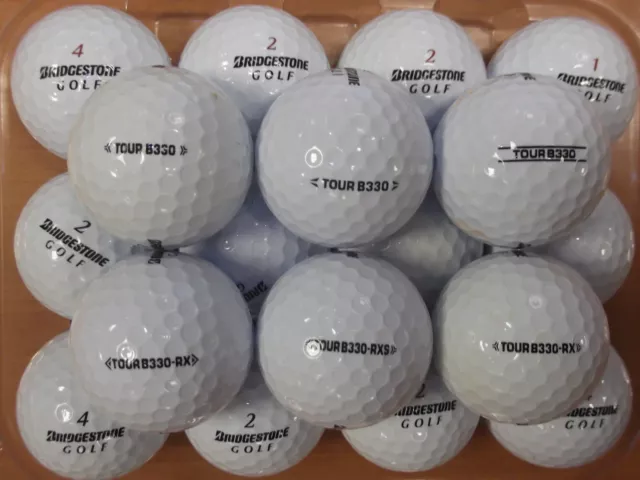 24 Bridgestone Tour B330 Golf Balls Pearl / Grade A Lake Balls  Free Delivery