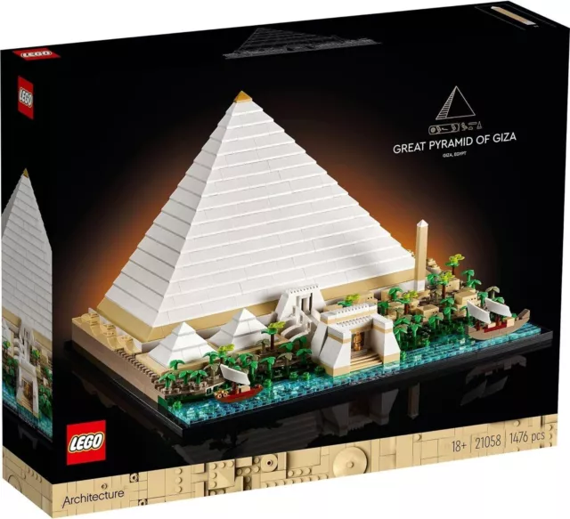 Lego Architecture Great Pyramid of Giza 21058 Building Kit 1476 Pcs New