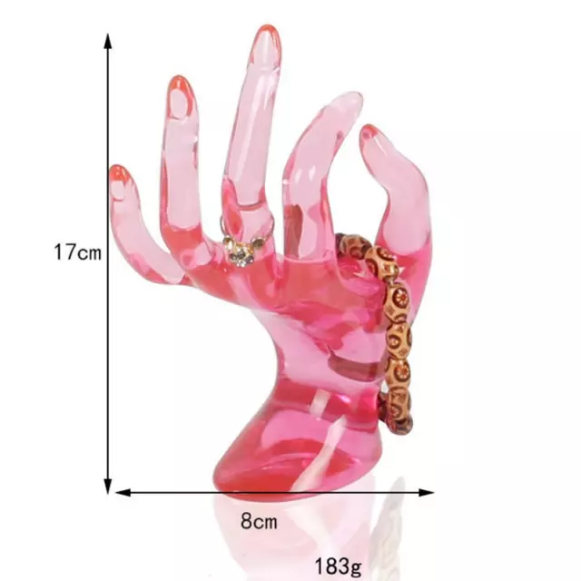 Hand Ring Display Holder Transparent Bracelets Holder Jewelry Display Hand  Form