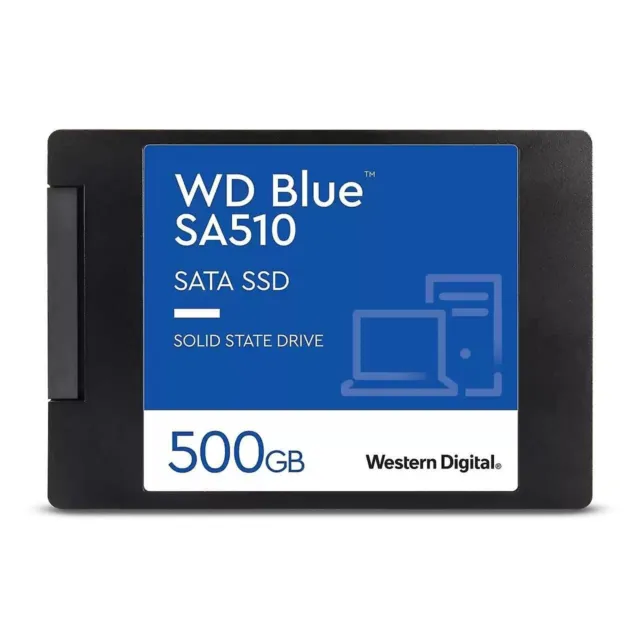 NEW Solid State Drive WD Blue Western Digital 500GB SSD SA510 2.5" SATA 3