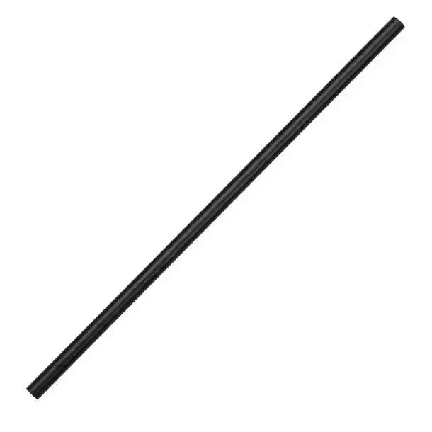 Fiesta Compostable Paper Straws Black 6mm (Pack of 250) PAS-DE926