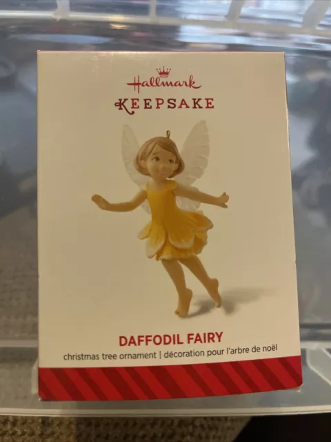 Hallmark Keepsake DAFFODIL FAIRY Ornament 10th Fairy Messenger Series 2014