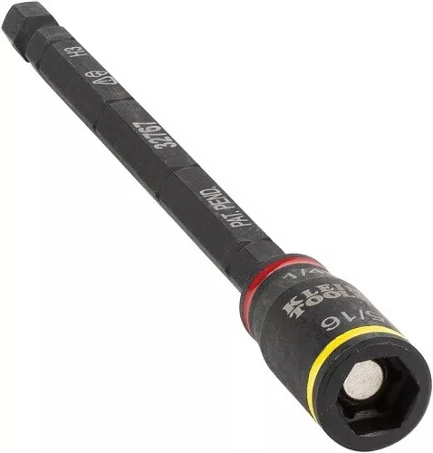 Klein Tools 32767 3-in-1 Impact Flip Socket 1/4-Inch 5/16-Inch 5-Inch Length