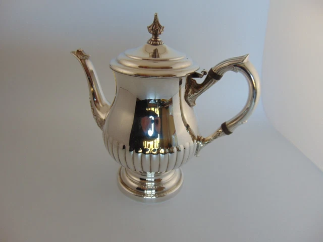 Viking Silver Plated Coffee Pot Made In Canada 9 Inches High