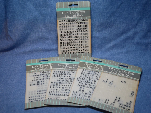 Letras De Transferencia Seca (Como Letraset) - W H Smith No: 23 X 5