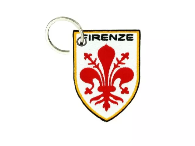 Porte cle cles clef brode patch ecusson drapeau blason ville florence firenze