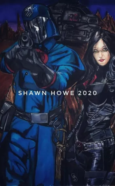 Shawn Howe ~ Gi Joe Baroness And Cobra Commander  11X17 Art Print - Signed