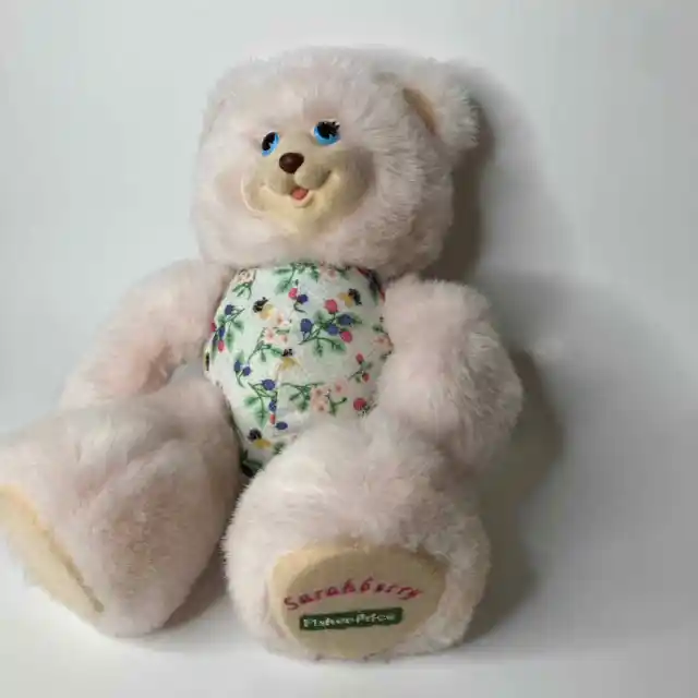 Vintage Fisher Price Plush Briarberry Sarahberry 10" Bear 1998 Mattel