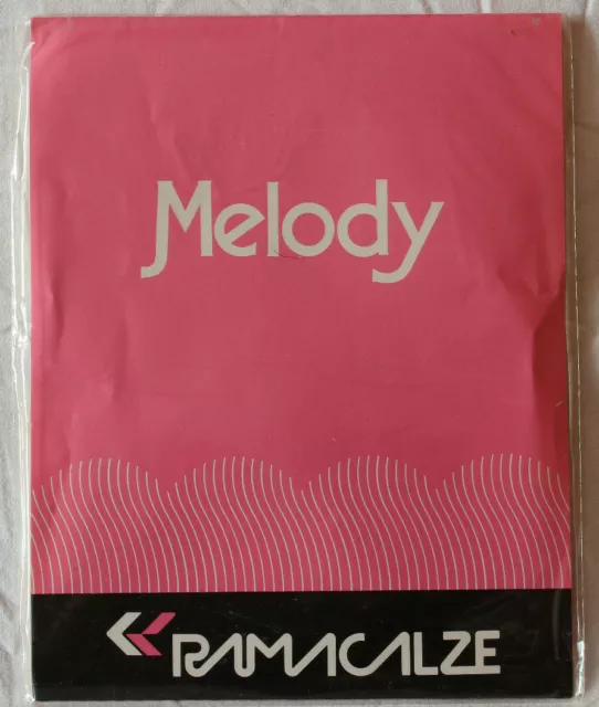 Vintage Melody Ramacalze Super Sheer Nylon Stockings 9½" Malibu Made In Italy
