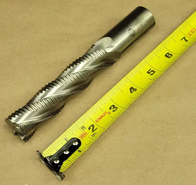 Cme 1" Roughing End Mill, Cobalt, 4" Loc,  4 Flute, 6.5" Oal | Item B