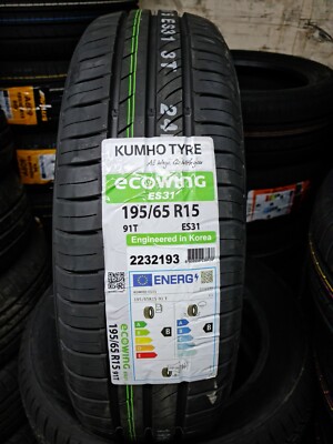Kumho Treno completo 4 pneumatici estivi 195/65/15 91T Kumho ES31 gomme estive DOT22 