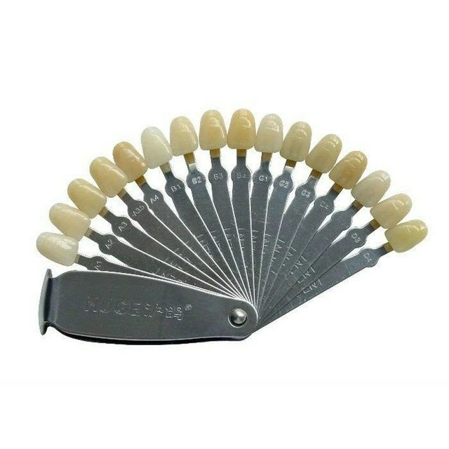 Dental Huge 16 Coulour Shades Acrylic Teeth Shade Guide Fit Vita Shade System DC